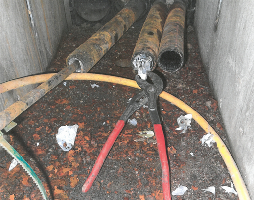 Einweg- Kabelabdichtung